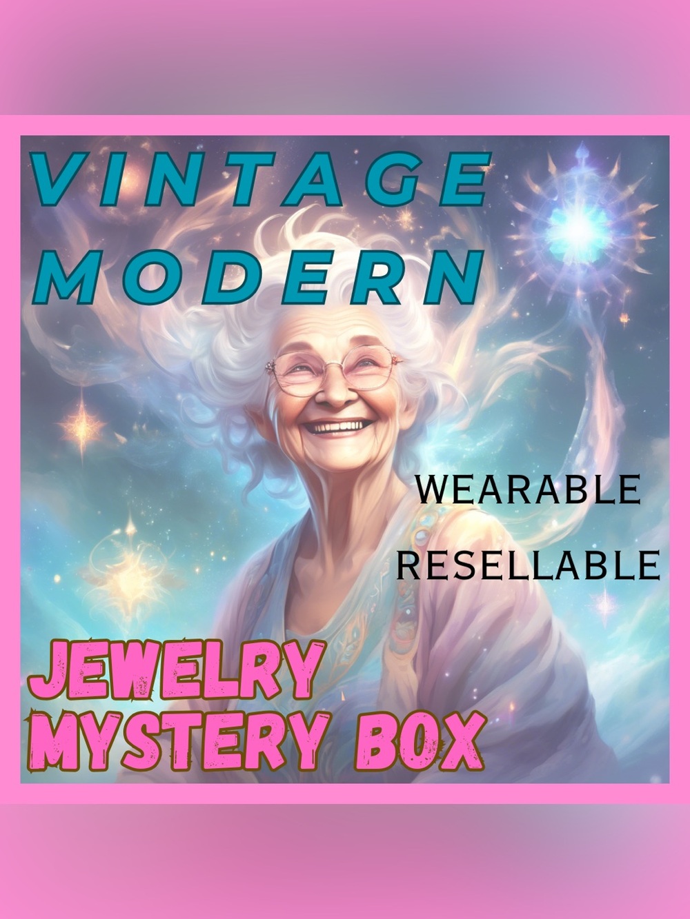 Mixed two pound bags of vintage and modern jewelry